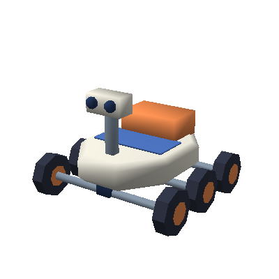 Six-wheel moon rover