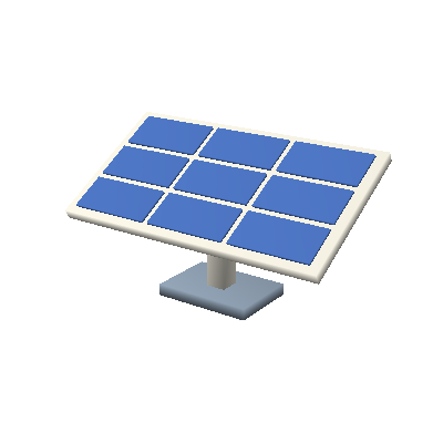 Tilted solar array